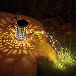 B-Best Solar Lights Outdoor Garden Decorations,Watering Can Landscape Light
